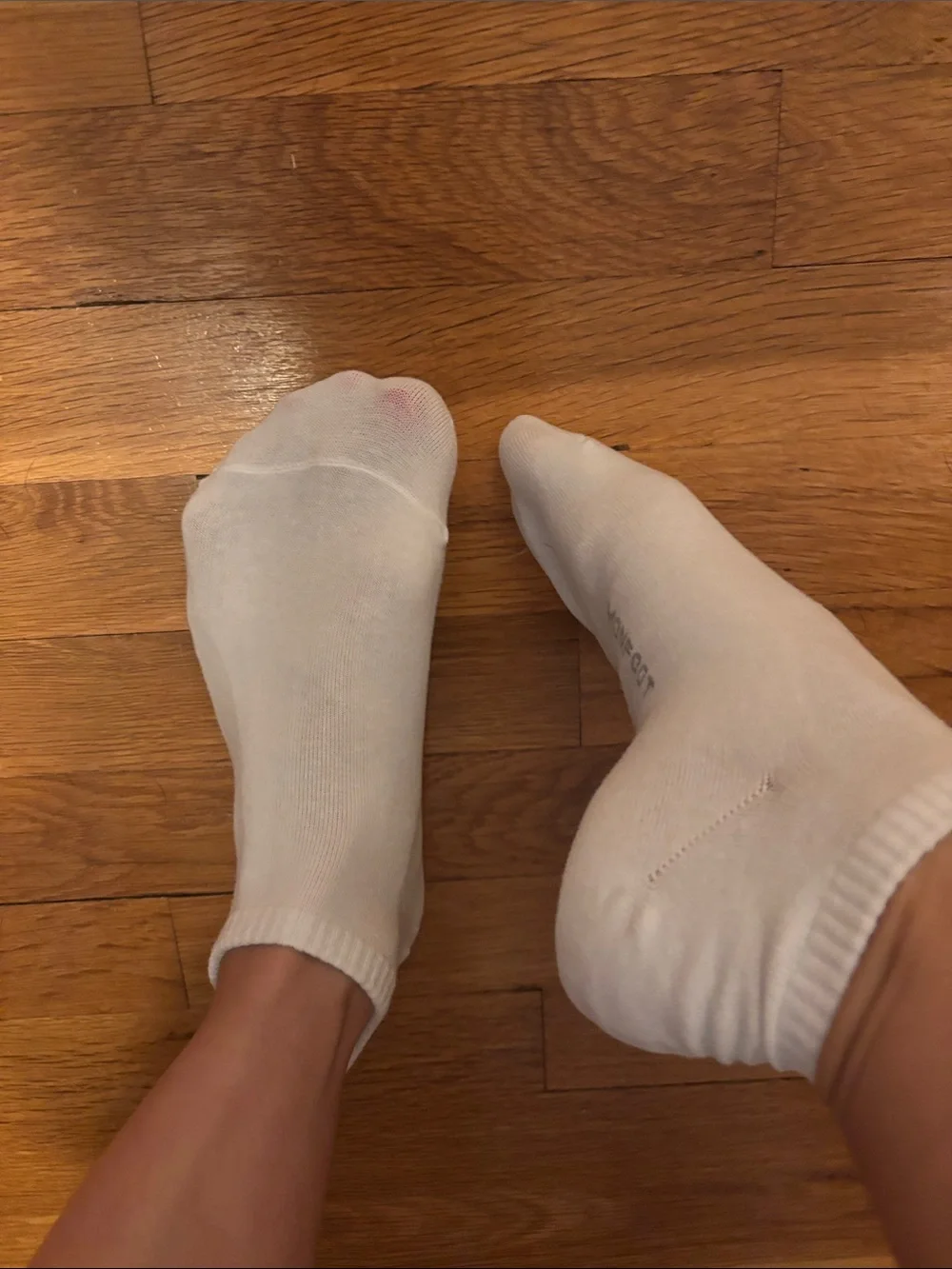 white ankle socks